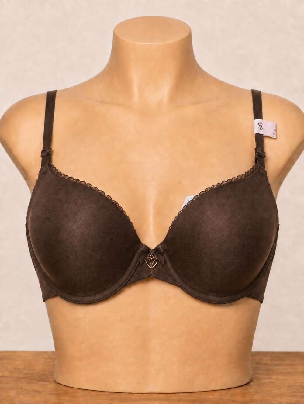 Victoria Secret Smooth Contour Underwire Bra - Dark Brown